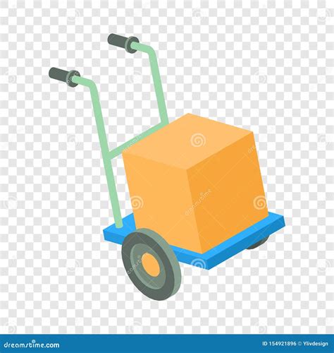 Ic Ne De Chariot De Courrier Style 3d Isom Trique Illustration De