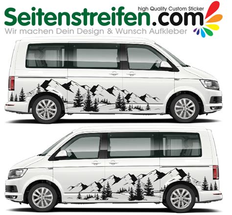 Vw T T T Xxl Mountain Alpen Berge Outdoor Aufkleber Dekor Panorama