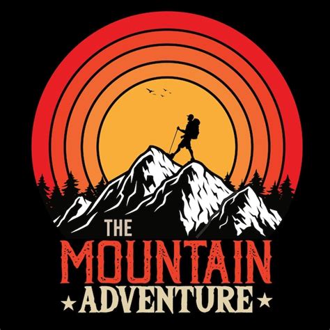 Inspiración en la plantilla del logotipo de aventura en la montaña