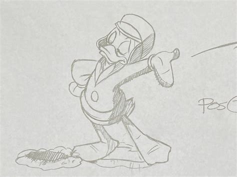 Walt Disney Original Animation Drawing Of Donald Duck Catawiki