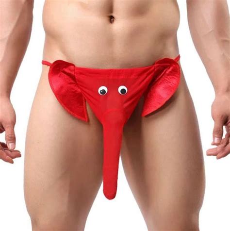 Mens Elephant Thongs Bikini Underwear G String Briefs Pouch Panties Swimwear EBay