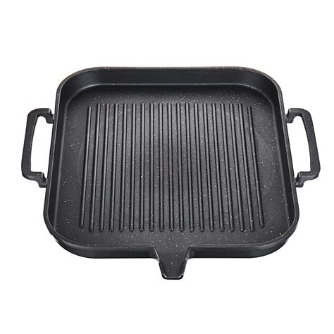 Bbq Grill Pan Non Stick Cooking Grill Pan Iron Steak Frying Pan Camping