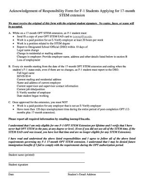 Acknowledgement Of Responsibility Form Fill Online Printable