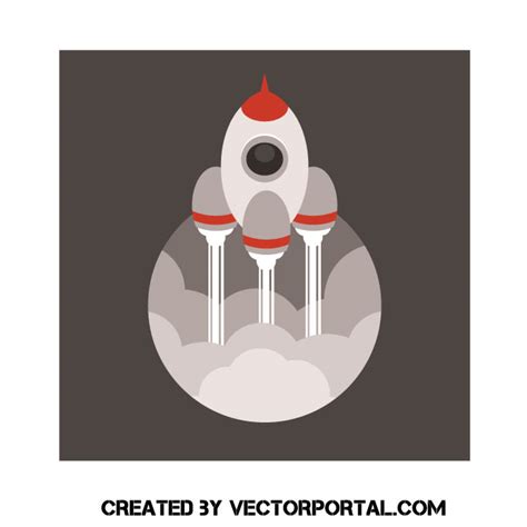 Space Rocket Launch Royalty Free Stock Vector Clip Art