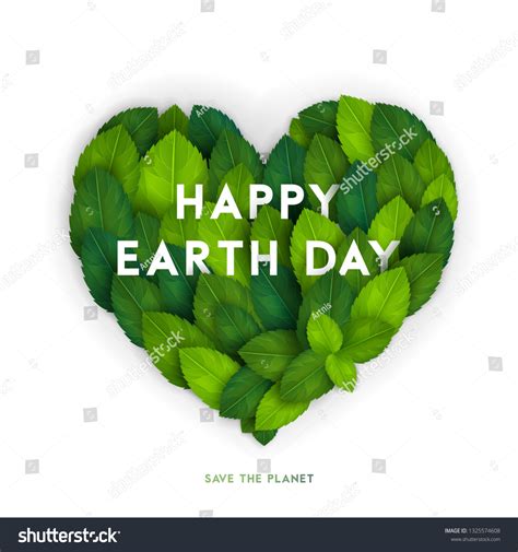 Happy Earth Day Card Banner Flyer Stock Vector Royalty Free