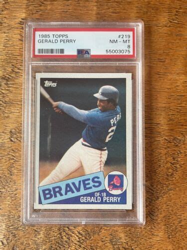 1985 Topps Gerald Perry Atlanta Braves 219 EBay