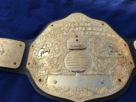 Wwe Big Gold Dual Plated 24k Gold Championship Belt Zees Championship