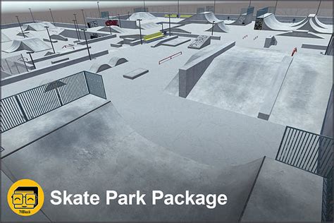 D Model Skate Park Package Vr Ar Low Poly Cgtrader