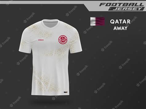 Premium Vector | Jersey Football Qatar away