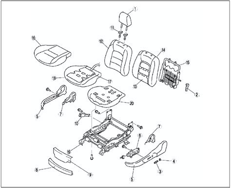 Mazda Service Manual Front Seat Disassembly Assembly Seat