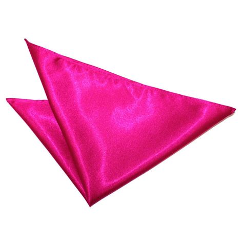 Pink Pocket Square Plain Satin Handkerchief Hot Pink Pocket Etsy Uk