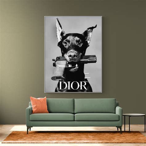 Dior Doberman Wall Art