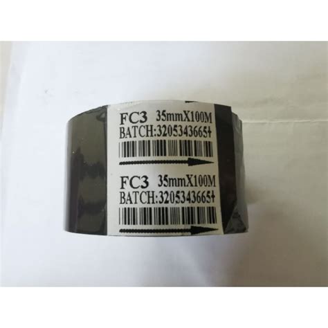 FC3 Hot Stamping Ribbon Black 35mm X 100 Metre Long Shopee Malaysia