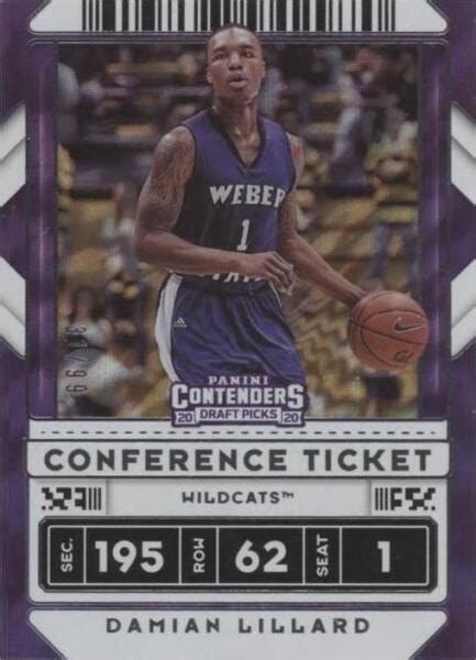 2020 21 Panini Contenders Draft Picks Conference Ticket 40 Damian