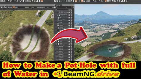 How To Make Water POT HOLE BeamNG BeamNG Drive Tutorial BeamNG Mania