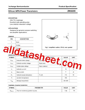 2N3235 Datasheet(PDF) - Inchange Semiconductor Company Limited