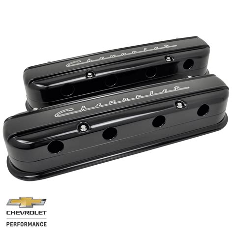 Ls Chevrolet Script Modular Valve Covers Black Rides By Kam