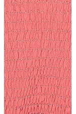 Tori Praver Swimwear Sophia Smocked Bikini Top In Rose Revolve