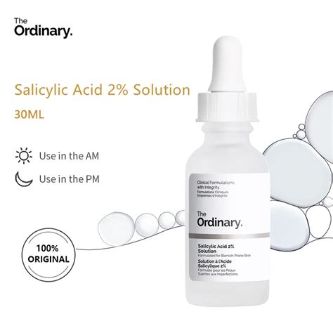 The Ordinary Salicylic Acid 2% BHA - Acne / Blemishes / Clogged Pores / Blackheads / Exfoliant ...