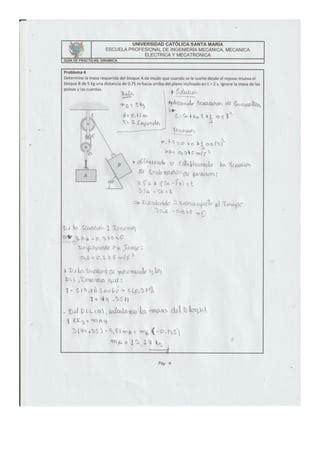 Tarea N De Dinamica Practica Pdf