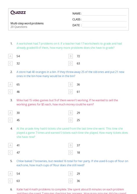 Free Multi Step Word Problems With Fractions Worksheet Download Free Multi Step Word Problems