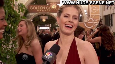Amy Adams Golden Globe Awards Showing Cleavage Blonde Nude Scene