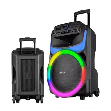 Caixa De Som Amplificada Pulse Burst 550W Bluetooth Bivolt Multilaser