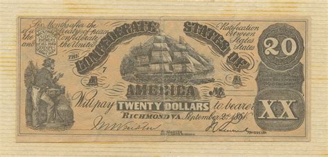 Lot Bill Confederate 20 Dollars