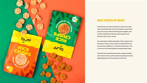 Bluff Rice Crisps Packaging Design On Behance