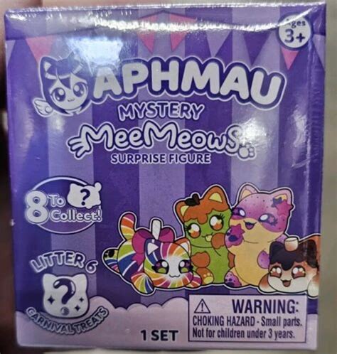 Aphmau Mystery Meemeows Surprise Figure Litter Carnival Treats Cat Ebay