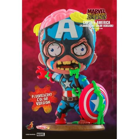 Marvel Zombies Captain America Fluorescent Cosbaby S Hot Toys Figure