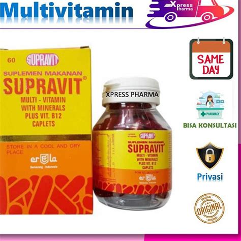 Jual Premium XPRESS SAMEDAY Supravit Multi Vitamin Suprafit Supra Vit