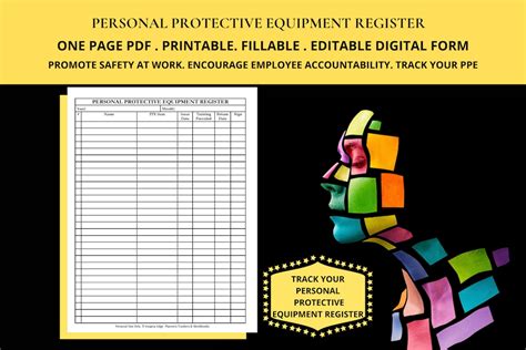 Personal Protective Equipment Register And Usage Log Template Ppe Record