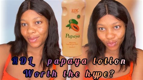 My Honest Review On The Rdl Papaya Hand Body Lotion Viralvideo