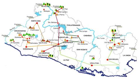 El Salvador: Ruta de las Flores San Salvador, Santa Ana, Sta Barbara ...