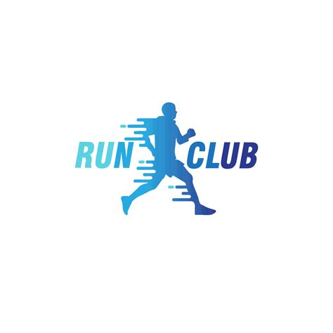 running man silhouette logo design vector template 35769459 Vector Art ...