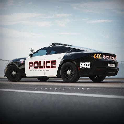 2024 Ford Mustang Sedan Imagined As Police Cruiser Is It A Modern