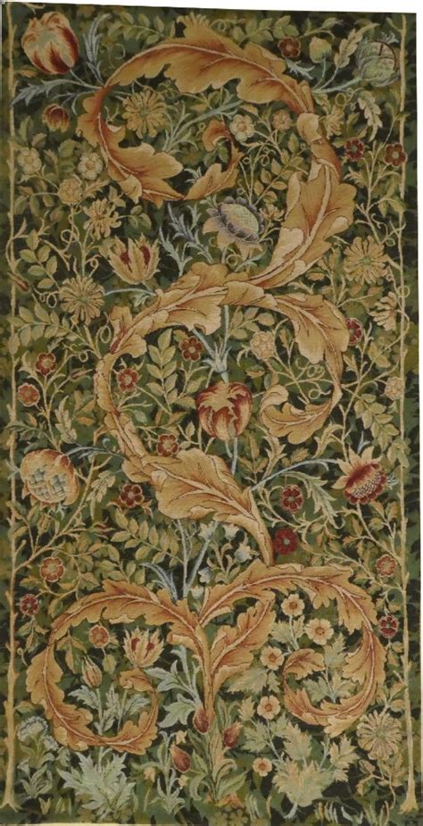 William Morris Portiere Medium Green The Tapestry House