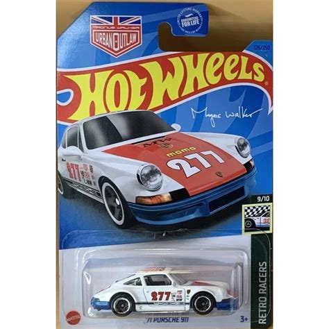 Genuine Hot Wheels 71 Porsche 911 Car Model With 1 64 Scale Shopee Philippines