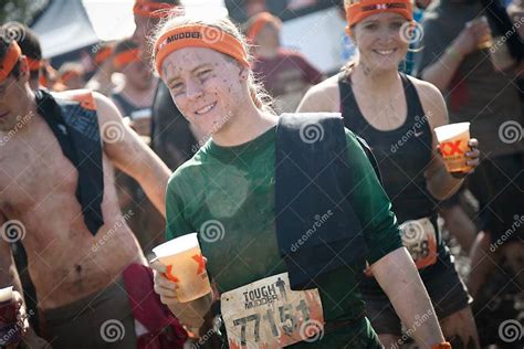 Tough Mudder Happy Runners After The Race Editorial Photo Image Of