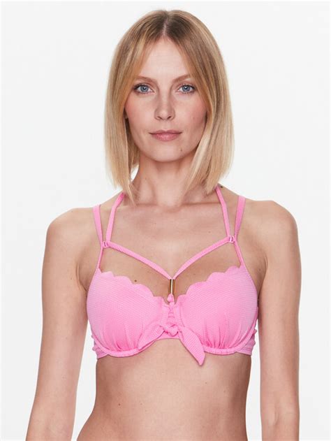 Hunkemöller Góra od bikini Scallop 201941 Różowy Modivo pl