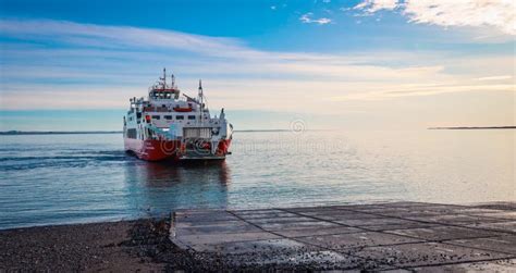 Big Ferry Boat To the Terra Del Fuego Editorial Stock Image - Image of ...