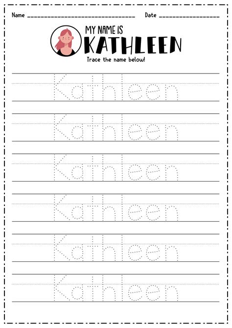 Free Printable Name Tracing Worksheets