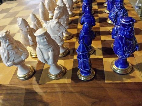 porcelain chess set | Collectors Weekly