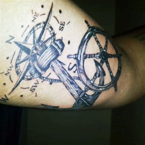 70 Ship Wheel Tattoo Designs For Men A Meaningful Voyage