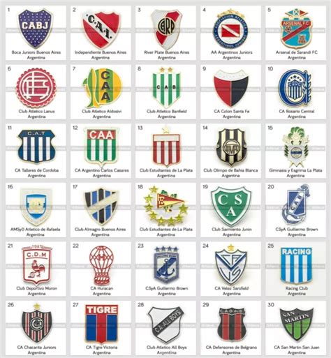 PIN ARGENTINA FOOTBALL Clubs £4.99 - PicClick UK