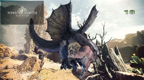 Monster Hunter World Combate Con Anjanath Rango Alto Parte Youtube