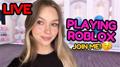 Live Playing Roblox Join Me Youtube