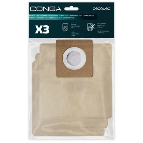 Pack De Bolsas Para Aspirador De Trineo Conga Pack De Bolsas Cecotec