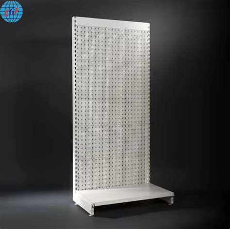 Custom Custom Supermarket Shelf Metal Pegboard Perforated Grid Slatwall